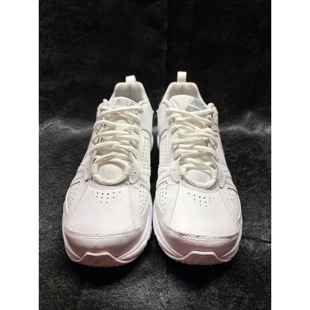 Nike T-Lite XI Mens Training Shoes White Metallic Silver 610232-101 Size‎ 9
